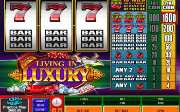 Living in Luxury slot online