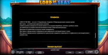 Lord Of The Seas: Rules