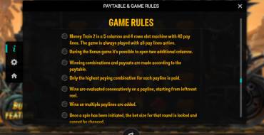 Money Train 2: Rules