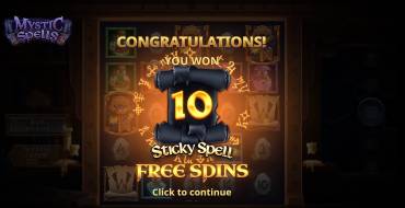 Mystic Spells: Free spins and/or respins