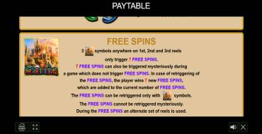 Mythical Treasure: Free spins and/or respins