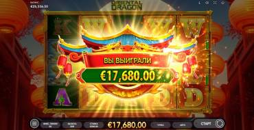 Oriental Dragon: Winnings