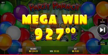 Party Parrot: Winnings