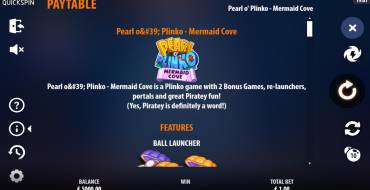 Pearl o’ Plinko – Mermaid Cove: Payout table