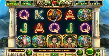 Power of Gods: Medusa: Slot machine