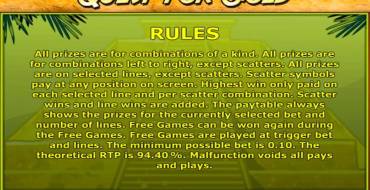 Quest for Gold: Rules