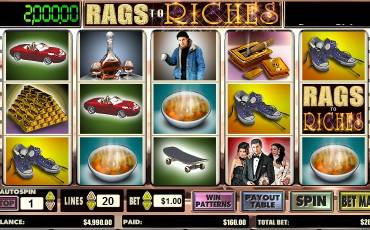 Rags to Riches slot online