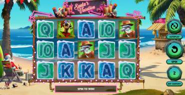 Santa's Vacation: Slot machine