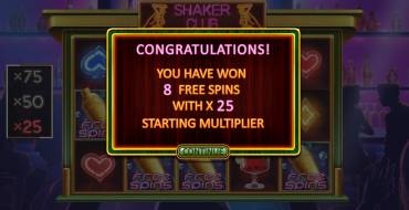 Shaker Club: Free spins and/or respins