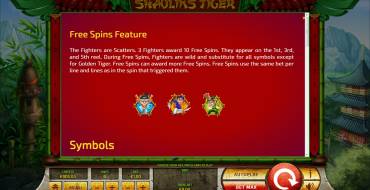 Shaolin’s Tiger: 