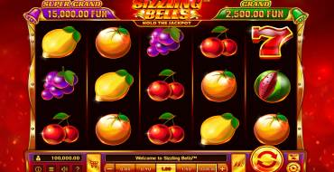 Sizzling Bells: Slot machine