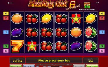 Sizzling Hot 6 Extra Gold slot online