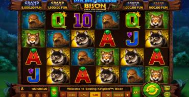 Sizzling Kingdom Bison: Slot machine