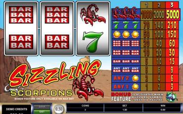 Sizzling Scorpions slot online