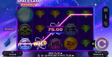 Space Sam Walk & Win: Winnings