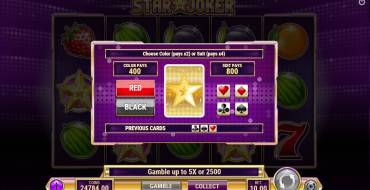 Star Joker: Gambling feature