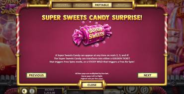 Super Sweets: Bonuses