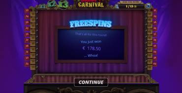 The Creepy Carnival: Winnings