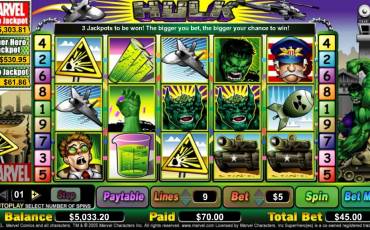 The Incredible Hulk slot online