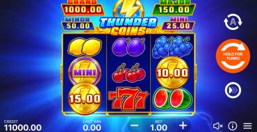 Thunder Coins: Hold and Win: Slot machine