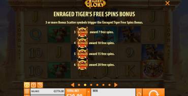 Tiger’s Glory: Free Spins