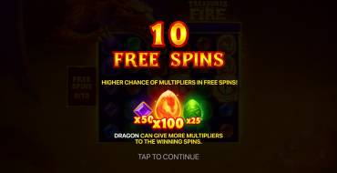 Treasures of Fire: Scatter Pays: Free spins