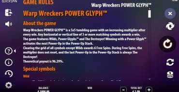 Warp Wreckers Power Glyph: Rules