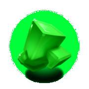 Warp Wreckers Power Glyph: Green crystal (jadeite)