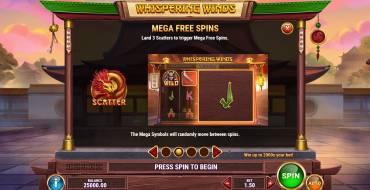 Whispering Winds: Free spins