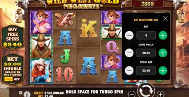 Wild West Gold Megaways: The bet