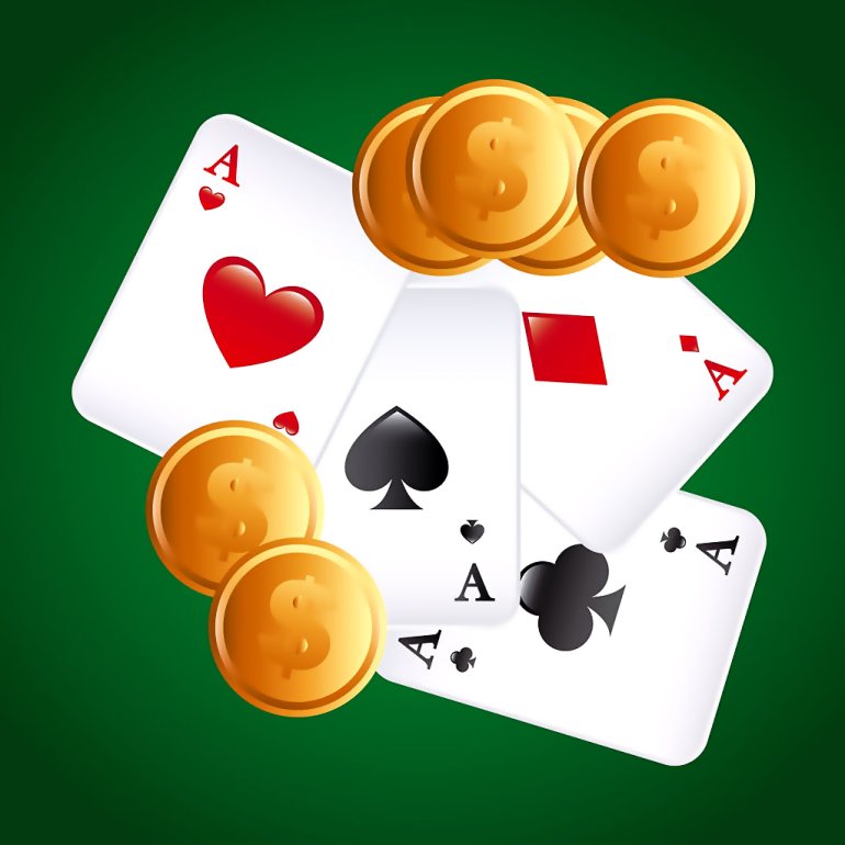 casino chips and cards