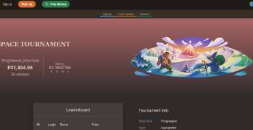 The "Space Tournament" slot tournament: JoyCasino Tournament